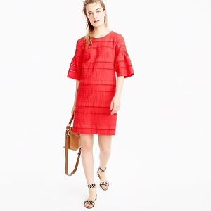 NWOT J.Crew flutter sleeve shift dress in eyelet